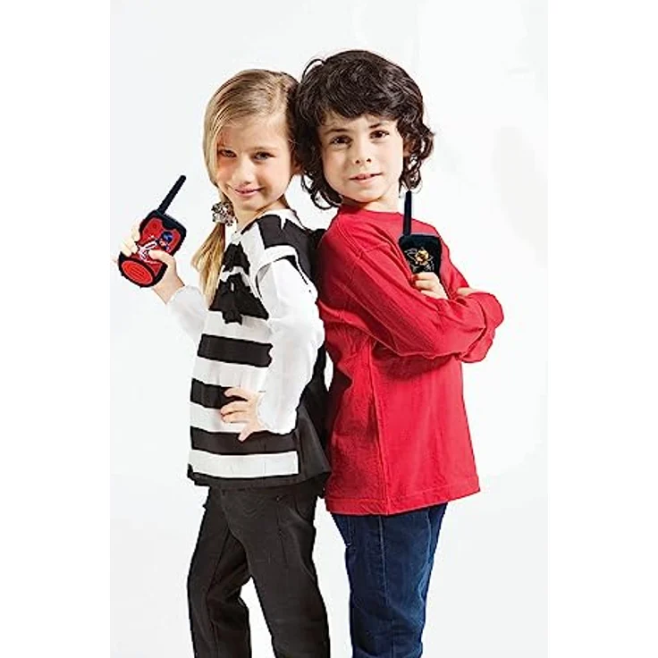 Lexibook Miraculous Ladybug Chat Noir, Walkie-Talkies mit 200m Reichweite, 2 Kommunikationskanälen, Gürtelclip, Schwarz/Rot, TW12MI – Bild 3