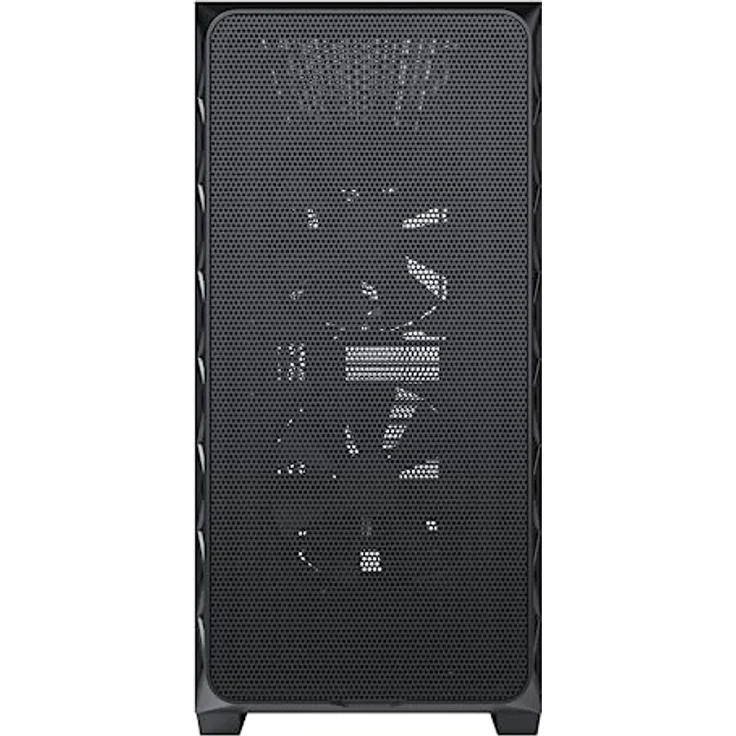 Montech AIR 903 Base, E-ATX Mid Tower-Gehäuse, hoher Luftstrom mit maximaler Kapazität, 3 x 140-mm-PWM-Lüfter vorinstalliert, Seitenteil aus gehärtetem Glas, Mesh-Front, Typ-C, unterstützt – Bild 3