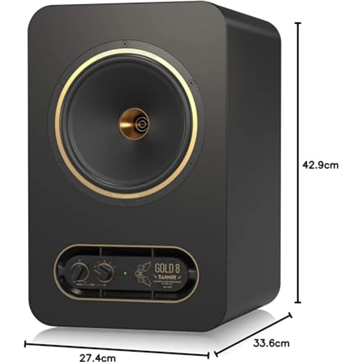 Tannoy Gold 8, Aktiver Studio Monitor mit hochwertigem Sound, Einzelgerät – Bild 6