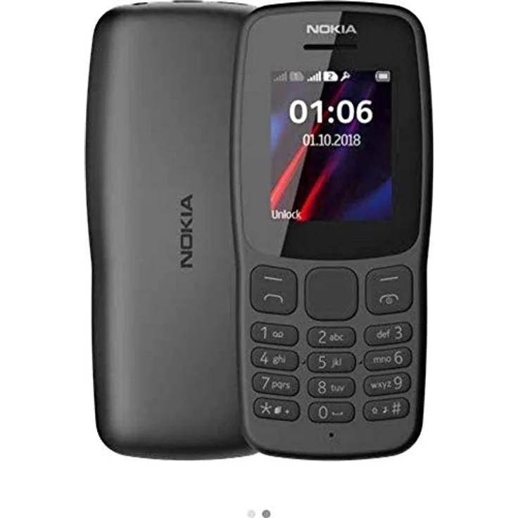 Nokia 106 (2019) Dual SIM Schwarz Seniorhandy für Schul Kinder Seniorenhandy – Bild 4