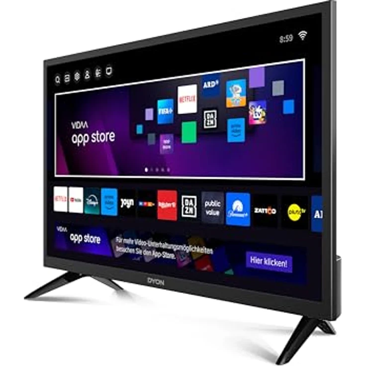 DYON Movie Smart 22 VX, 22 Zoll (55 cm) Full-HD Smart TV, HD Triple Tuner, VIDAA OS, App Store, Netflix, Prime Video, YouTube, DAZN, Disney+ [Mod. 2025] – Bild 3
