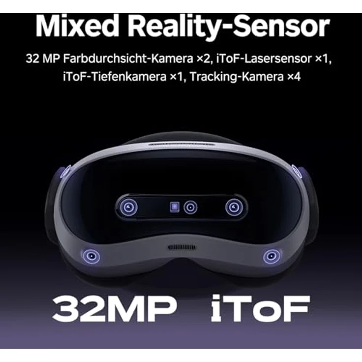 PICO 4 Ultra Mixed-Reality-Headset, Qualcomm XR2 Gen 2 Chipsatz, 6DoF-Tracking, 32-Megapixel-Kameras – Bild 4