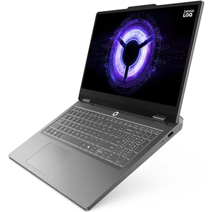Lenovo LOQ Essential Gaming AI Laptop, 15.6" FHD 144Hz, NVIDIA GeForce RTX 5050, Intel Core i5-13450HX, 16GB RAM, 512GB SSD, Windows 11, Grau, Weiss-beleuchtet, 3 Monate Game Pass – Bild 4