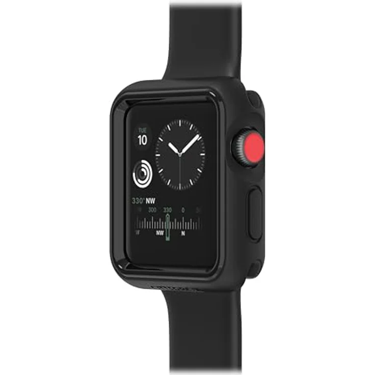 OtterBox Watch Bumper für Apple Watch Series 3, stoßfeste Schutzhülle mit präzisem Sitz, schützt Display und Kanten, Schwarz – Bild 2