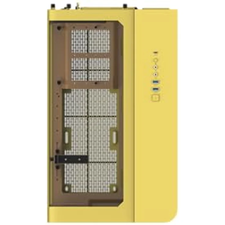 Thermaltake View 390 Air, Mid Tower Chassis mit zwei CT120 Lüftern, Butter Caramel Farbe, kompatibel mit Mini ITX, Micro ATX und ATX Mainboards – Bild 5