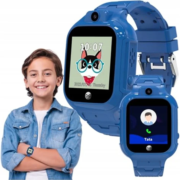 FOREVER Smartwatch GPS WiFi Kids See Me! 3 Blau - Integrierte GPS Smartwatch für Kinder - Kompatibel mit Android iOS - Kinderuhr mit SIM - Fitness Tracker und Spiele - Smartwatch Kinder SOS – Bild 1