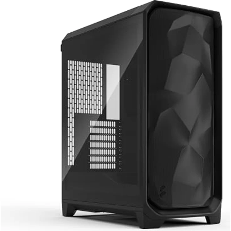 Fractal Design Meshify 3 TG Light Tint, Midi-Tower PC-Gehäuse für E-ATX Mainboards, schwarz, Tempered Glass, 3x 140-mm-Lüfter vorinstalliert – Bild 1