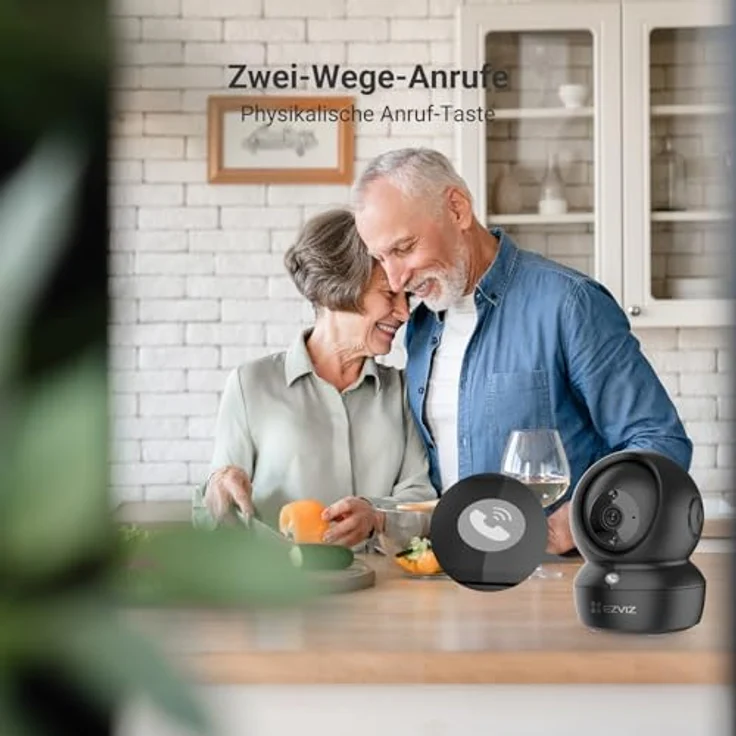 EZVIZ C6N Pro, 2K WLAN Überwachungskamera Innen, 360º PTZ mit Personenerkennung, Farbige Nachtsicht, Geräuscherkennung, Zwei-Wege-Audio, Auto-Cruise, Schwarz – Bild 2