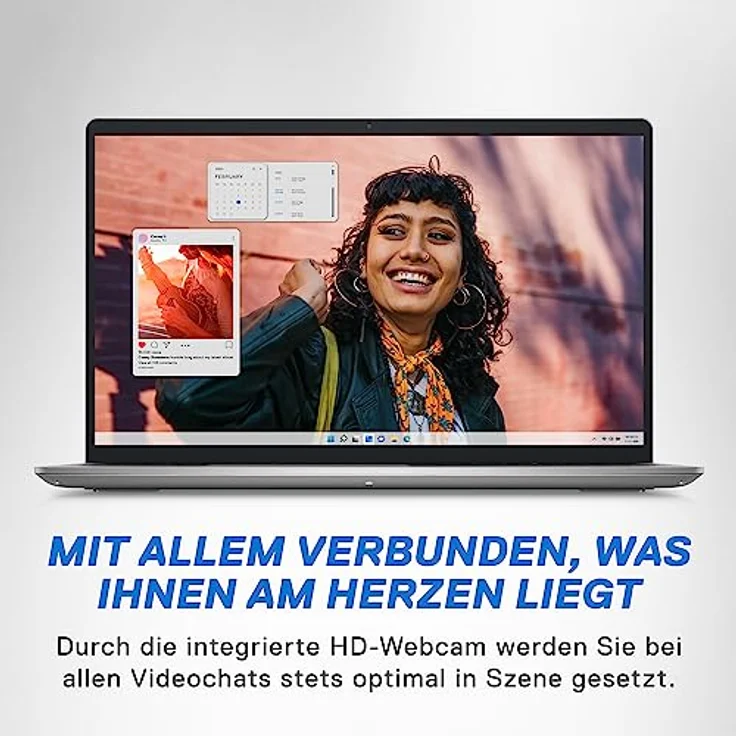 Dell Inspiron 15 3530 Laptop | 15,6" FHD 120Hz Display | Intel Core i7-1355U | 16 GB RAM | 512 GB SSD | Intel Iris Xe Graphics | Windows 11 Home | QWERTZ Tastatur | Silver – Bild 2