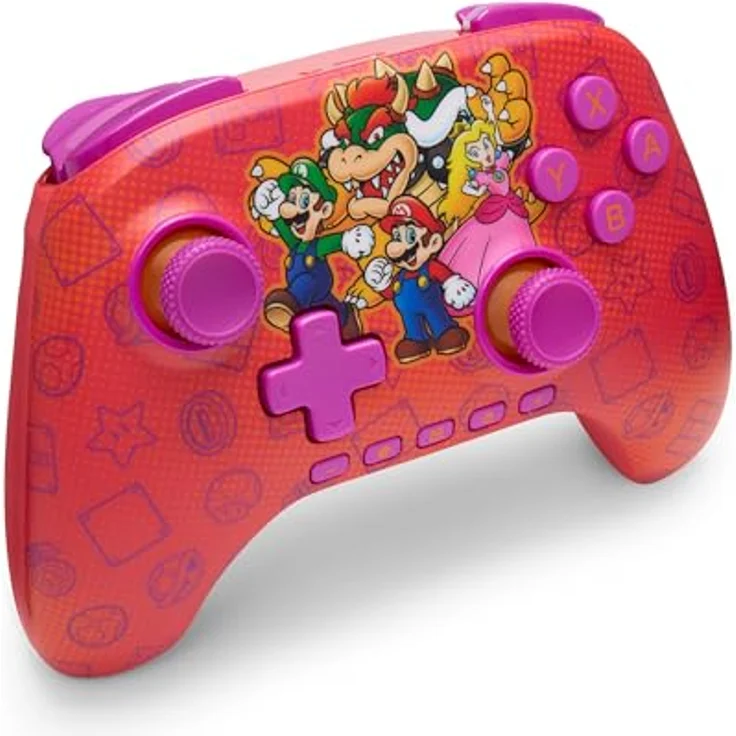PowerA Advantage Wireless Controller NSW2 - Mario & Friends, Kabelloses Gamepad für Nintendo Switch (Switch 2, Switch Lite, Switch OLED), Mehrfarbig mit präziser Steuerung und komfortabler Handhabung – Bild 2