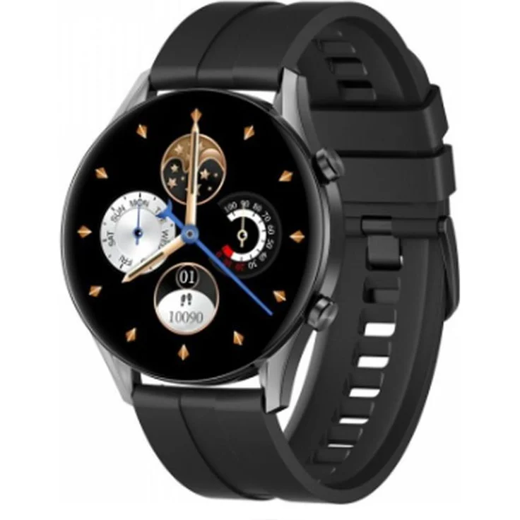 Oromed ORO-SMART FIT7 PRO Schwarz 1,39" Smartwatch mit AMOLED-Display und 15-tägiger Akkulaufzeit