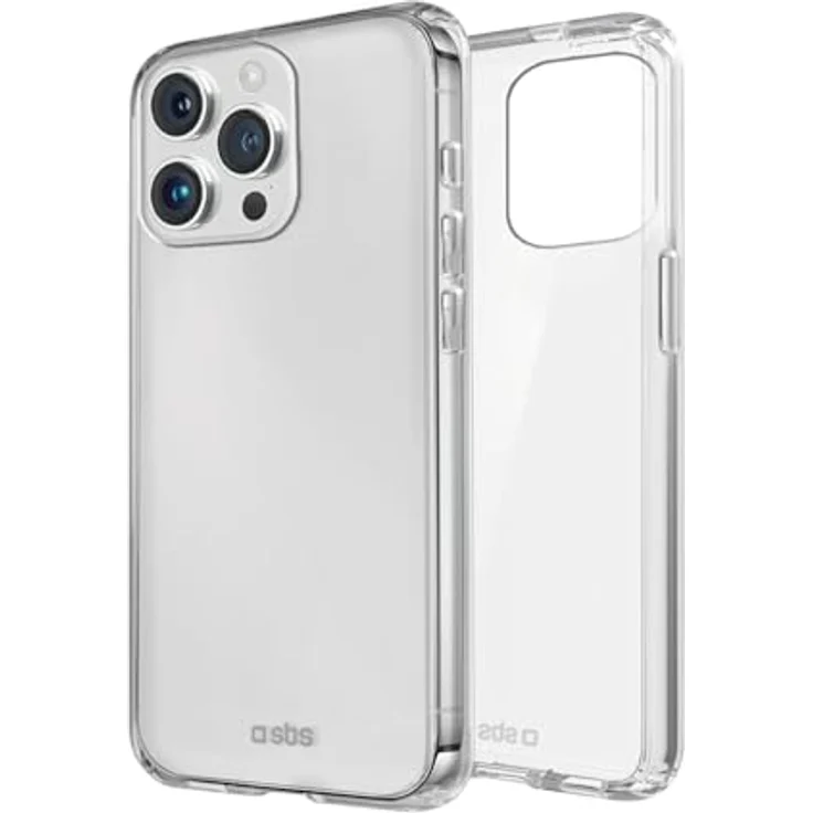 SBS Skinny - Transparente Handyhülle für Apple iPhone 15 Pro, Flexibles TPU Backcover – Bild 1