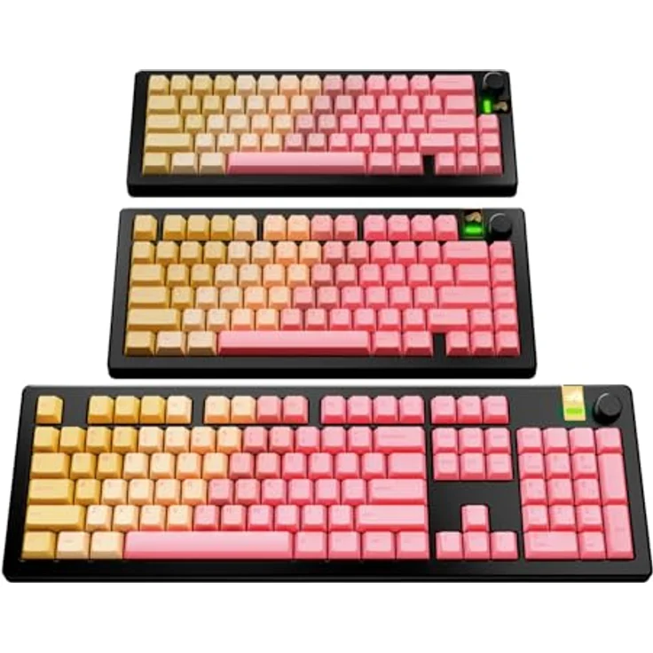 Glorious GPBT Gradient Keycaps, ANSI Layout (US), PBT, Dye-Sub - Grapefruit – Bild 5