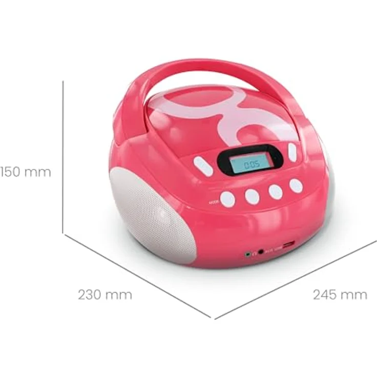 Metronic Gulli Radio-Tragbarer CD--MP3-Player für Kinder, mit USB-Port – Bild 9