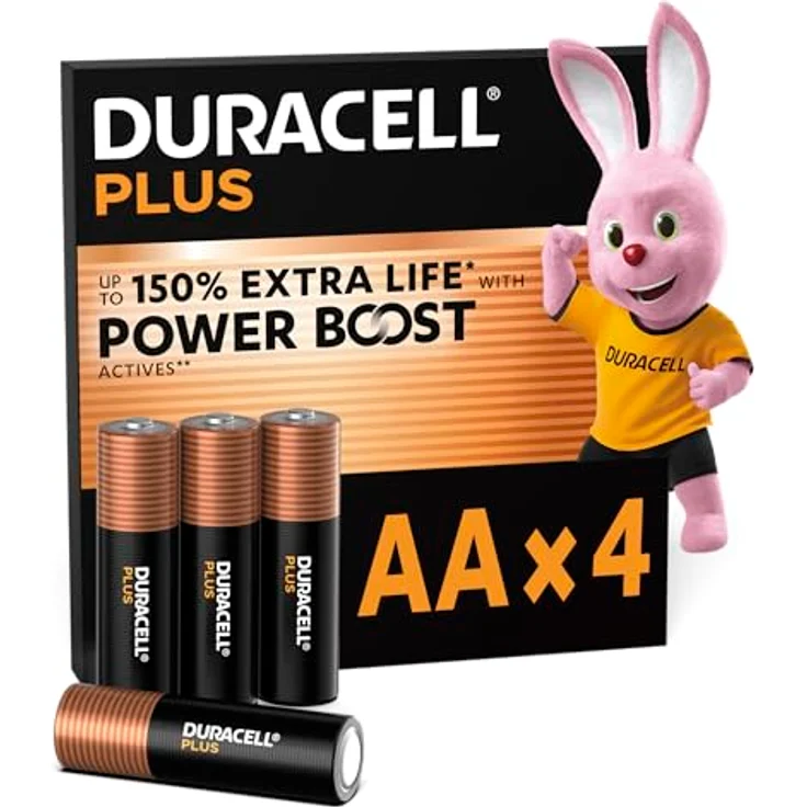 Duracell Plus AA BOOST K4, Hochleistungsbatterien für lange Lebensdauer und hohe Energieeffizienz – Bild 2