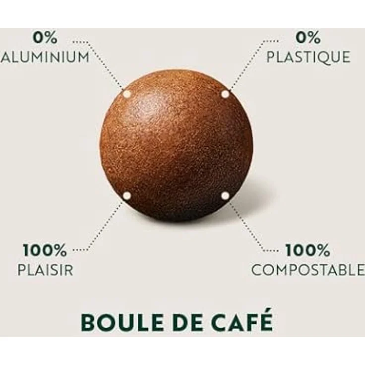 CoffeeB Café Royal Lungo, Kompostierbare Kaffeekugeln, 9 Stück, mit Noten von Johannisbeere, Nuss und Schokolade, kompatibel mit CoffeeB Maschinen – Bild 3