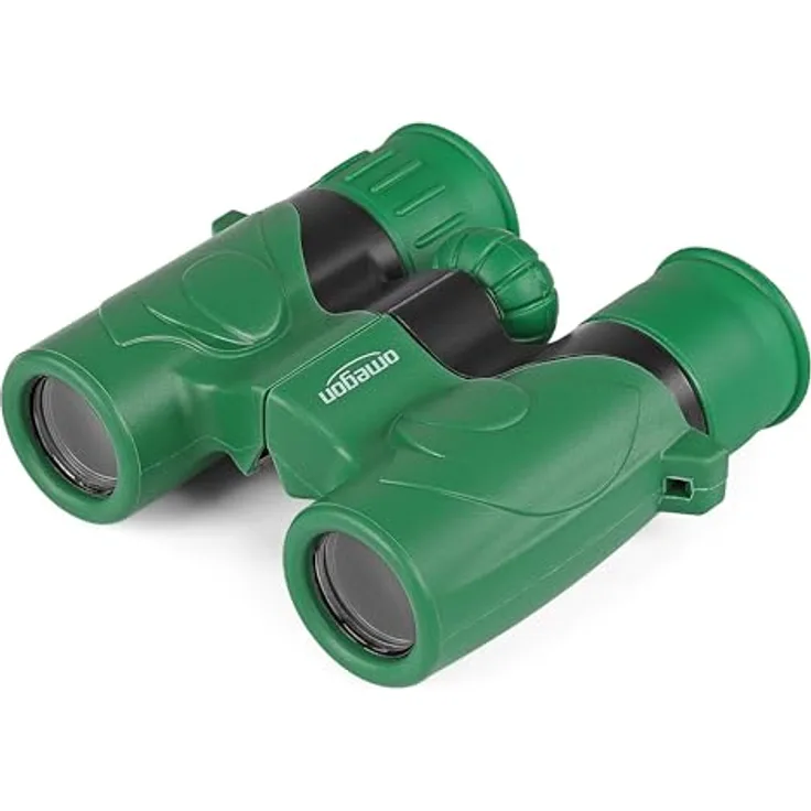 Omegon Curiosity 6x21 Fernglas, leicht und kinderfreundlich, mit Gummihülle und Trageband