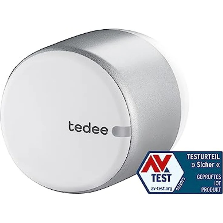 tedee Lock GO | smartes Türschloss | einfach nachrüstbar, ohne Zylindertausch | Steuerung via Bluetooth & aus der Ferne per App | iPhone & Android | Smart Home | silber – Bild 1