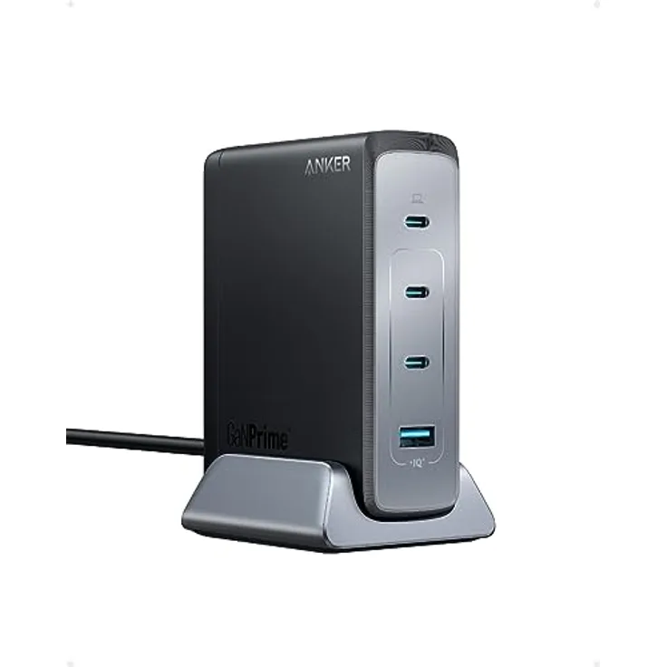 240W Anker USB-C Ladegerät, Prime GaN Netzteil, 4-Port Schnellladegerät , Kompatibel mit MacBook Pro/Air, iPhone 15, iPad Pro, Galaxy S23/S22, Note 20 und mehr