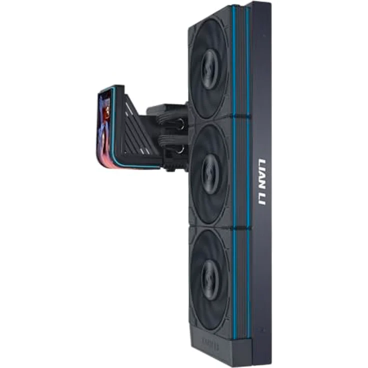 Lian Li HydroShift II OLED Curved 360, AiO-Wasserkühlung mit gebogenem 120-mm-OLED-Display und UNI FAN P28, Schwarz – Bild 3