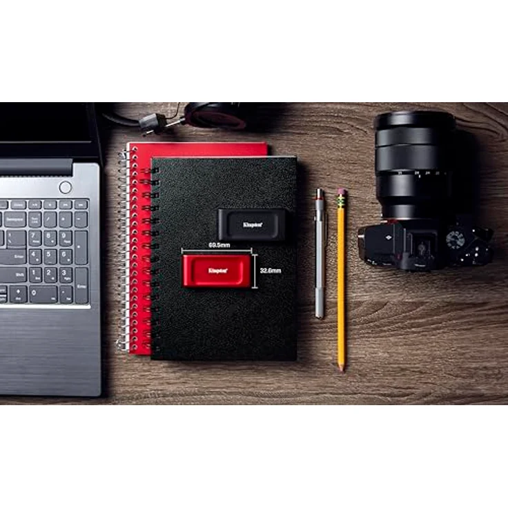 Kingston XS1000 1TB External SSD USB 3.2 Gen 2 Portables Laufwerk Rot, Kompakter Formfaktor im Taschenformat, Geschwindigkeiten bis zu 1050MB/s – Bild 4