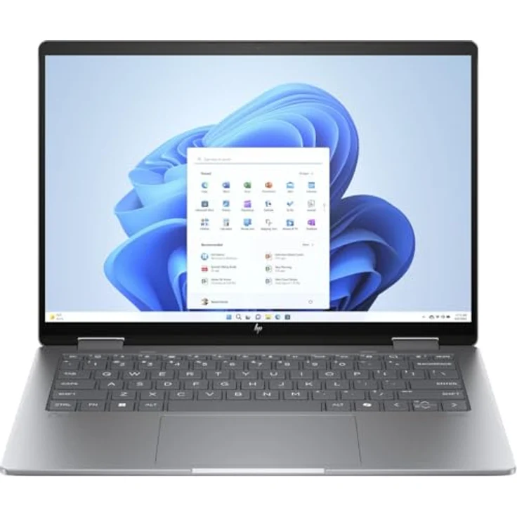HP Envy x360 2-in-1 Laptop 14" 2.8K OLED Touch U5-125U 16GB/512GB Win 11 14-fc0450ng, Silber – Bild 1