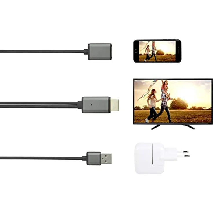 Renkforce RF-4700672 USB/HDMI Adapterkabel Schwarz mit Streaming-Funktion 2.00 m – Bild 4