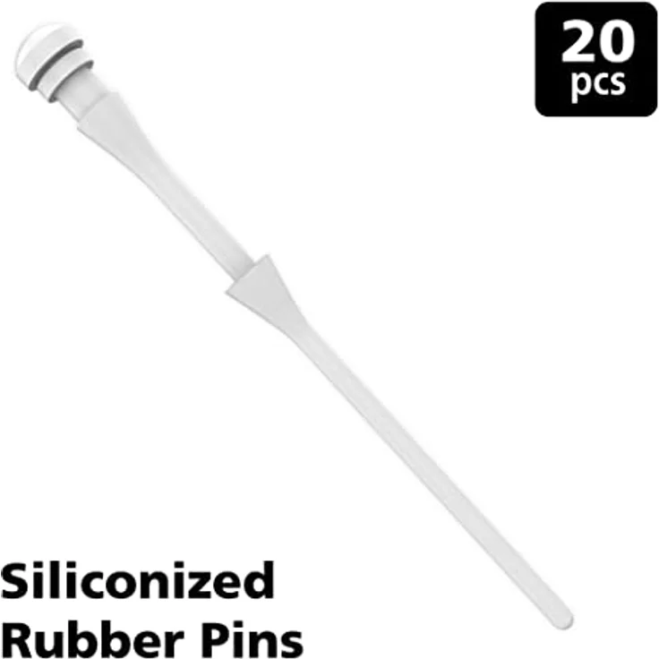 Akasa 20 weiße Gummi Gehäuselüfterhalterungen, Anti Vibration Gummi Befestigung für Computer Lüfter, PC Schrauben Silikon Gummistifte, 20 Stück, 73mm, weiß, MX003-WKT20 – Bild 2