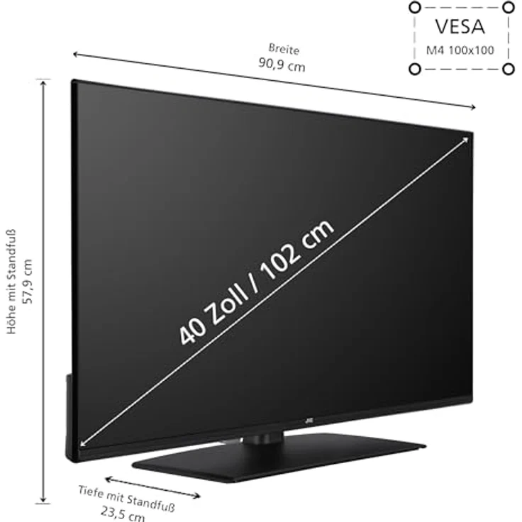 JVC 40 Zoll Fernseher/TiVo Smart TV (Full HD, HDR, Triple-Tuner, 6 Monate HD+ inkl.) LT-40VF5355 – Bild 3
