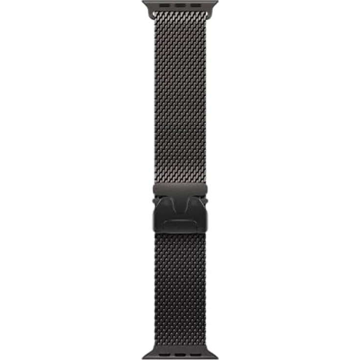 Apple Watch Band - Milanaise Armband - 49 mm - Schwarz - Small