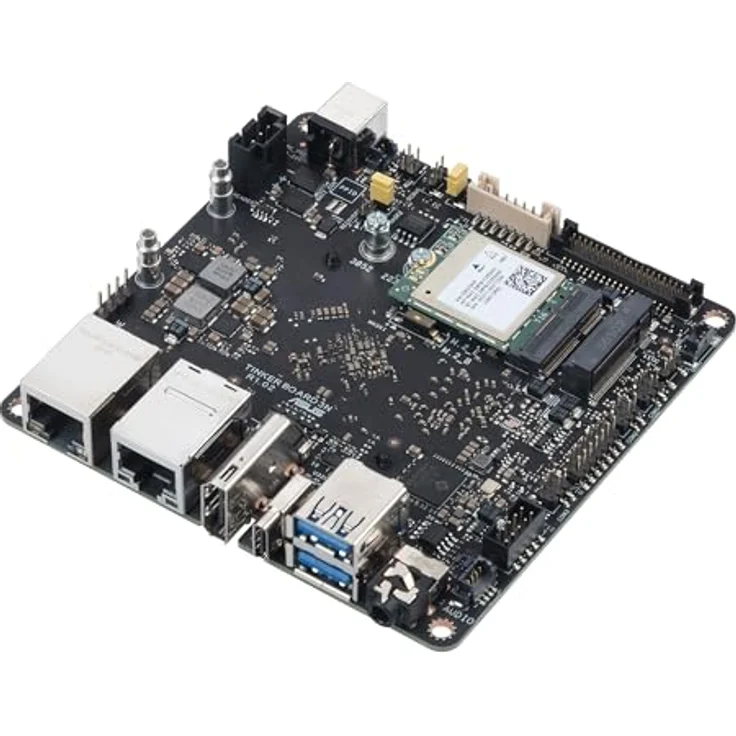 ASUS Tinker Board 3N, Einplatinenrechner mit Rockchip RK3568, 4 GB RAM, 32 GB Speicher, IoT-freundlich, HDMI-Ausgang, Dual-Band WLAN – Bild 1