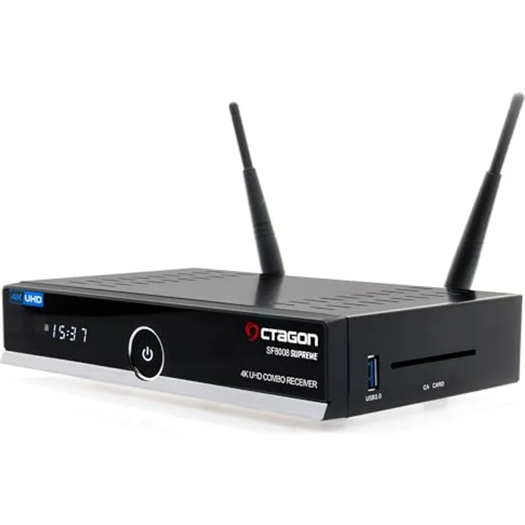 OCTAGON SF8008 4K SUPREME UHD E2 DVB-S2X & DVB-C/T2 Linux PVR Combo Receiver SAT-Receiver in Schwarz – Bild 3