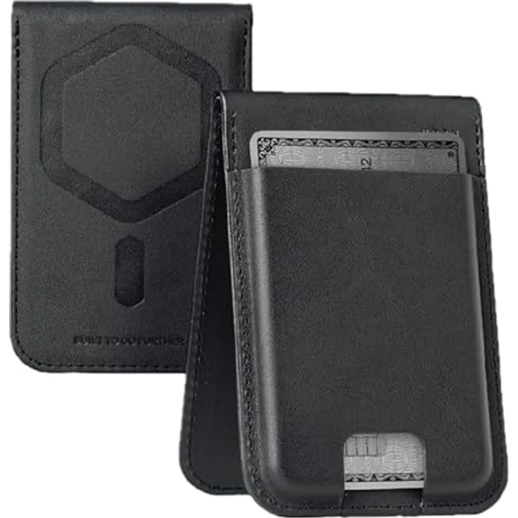UAG Metropolis Wallet PU, Smartphone Hülle aus veganem Leder mit Standfunktion, Schwarz für Apple iPhone 12-Serie