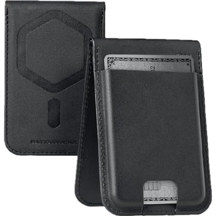UAG Metropolis Wallet PU, Smartphone Hülle aus veganem Leder mit Standfunktion, Schwarz für Apple iPhone 12-Serie – Bild 1