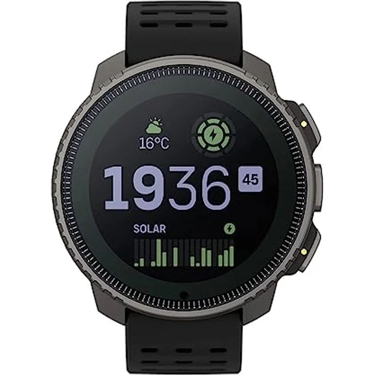 SUUNTO Vertical Abenteuer Uhr - GPS Smartwatch, Mit Solarladung Akkulaufzeit bis zu 65 Tagen, Militärgeprüftes Gehäuse, 100m Wasserdichtigkeit, Hergestellt in Finland mit 100% Erneuerbaren Energien – Bild 1