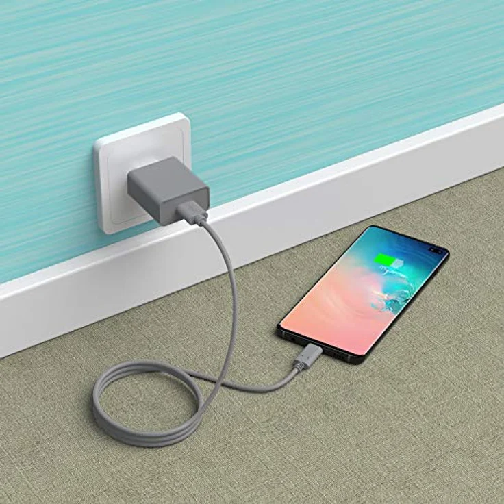 Slabo Ladekabel USB-C für iPad Pro 11" (3. 5. Gen. | 2018 2021) | iPad Pro 12,9" (3. 5. Gen. | 2018 2021) Datenkabel Verbindungskabel Sync-Kabel GRAU | GREY – Bild 5