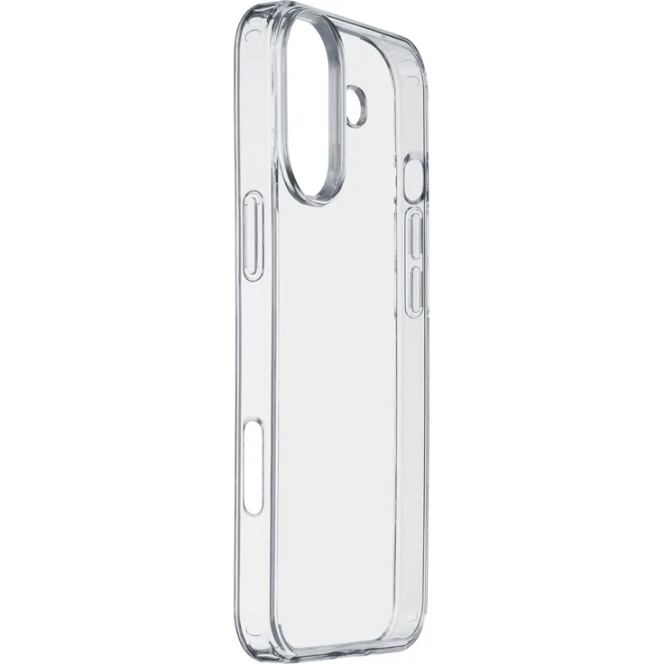 Cellular Line Clear Strong Cover für Apple iPhone 16, transparentes Handytasche mit robustem Schutz
