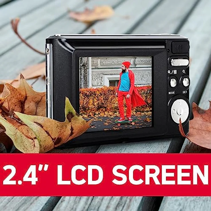 AgfaPhoto DC5500 digitale Kompaktkamera (8x Digit. Zoom, 5 MP, HD-ready), schwarz  – Bild 3