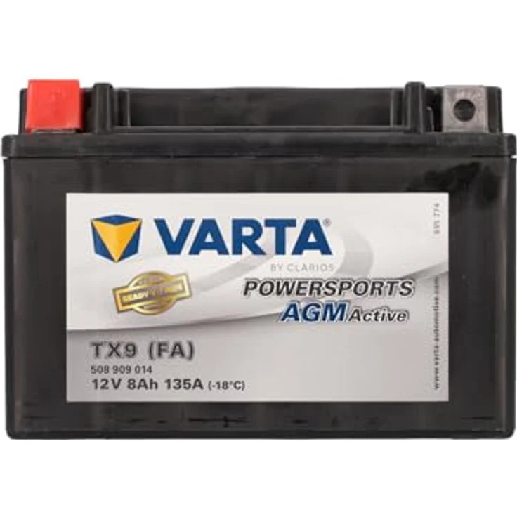 Varta Batterie YTX9 (FA) 12V 8Ah 135A Powersport AGM Active 508909013 – Bild 2