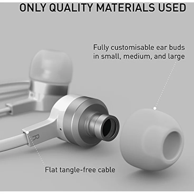 KitSound Mini In-Ear Kopfhörer mit In-Line Mikrofon Kompatibel mit Apple iPhone, iPod, iPad, BlackBerry, HTC, Nokia und Samsung Geräten - Weiß – Bild 5