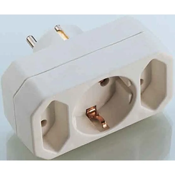E+P Elektrik EA 9 3fach 2xEuro/1xSchuko, 04600