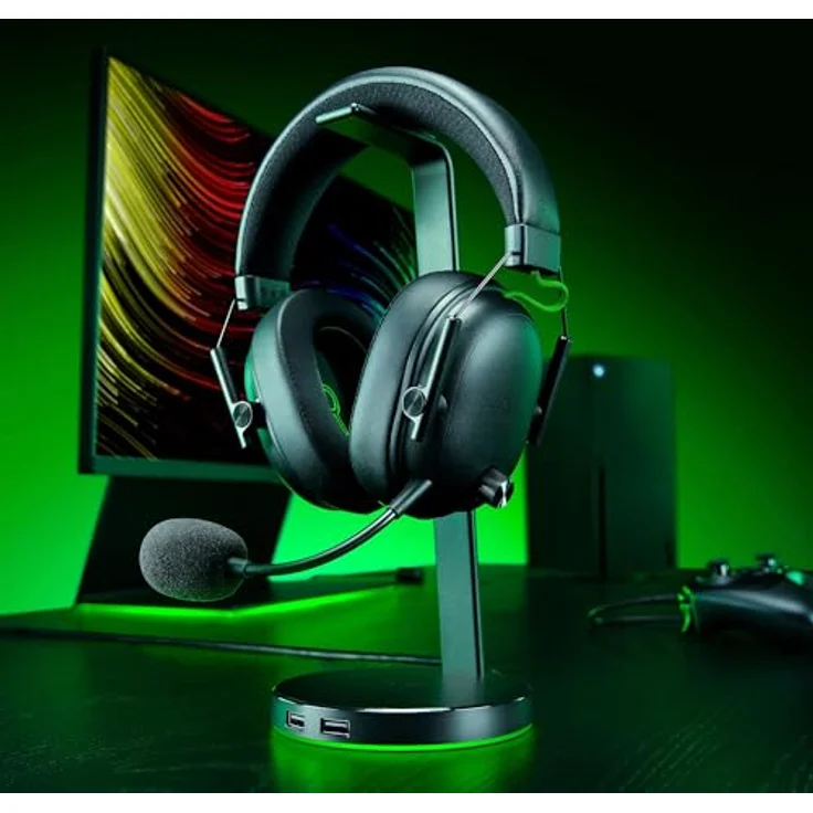 Razer BlackShark V3 Xbox S|X, Kabelloses E-Sport-Headset mit Triforce 50mm Treibern, Abnehmbarem Mikrofon, HyperSpeed 2,4 GHz & Bluetooth, Surround Sound für Xbox/PC, Schwarz – Bild 2