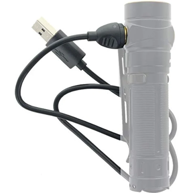 AccuCell USB Magnet Ladekabel exakt passend für die Fenix E18R und E30R LED Taschenlampe – Bild 5
