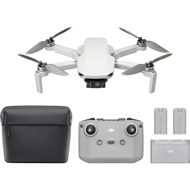 DJI Mini 4K Fly More Combo, Drohne für Erwachsene, unter 249 g, 3-Achsen Gimbal, 10 km Reichweite, 3 Akkus für 93 min Flugzeit, C0, QuickShots - Preisvergleich – Bild 1