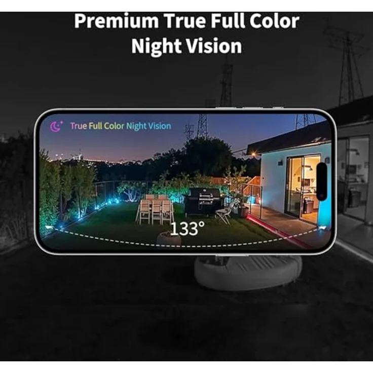 Aqara Camera Hub G5 Pro WLAN-Sicherheitskamera, 2,6 K Ultra HD mit KI-Erkennung, Vollfarb-Nachtsicht, IP65 wetterfest - globale Version, schwarz – Bild 4