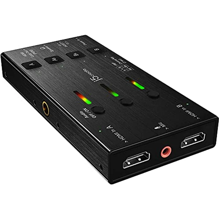 j5Create JVA06 Dual HDMI Video Capture, 1080p Game Recorder mit Chroma Key, Schwarz – Bild 9