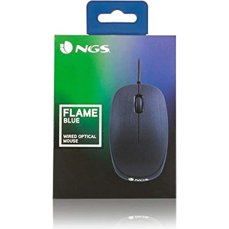 NGS Flame - Optische Maus mit 1000 dpi und Kabel. Maus mit USB-Anschluss. Blau – Bild 6
