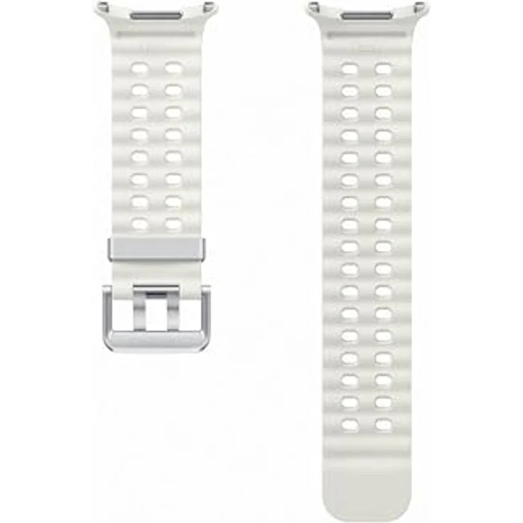 Samsung Marine Band (Titanrilkautschuk), Weiss - Langlebiges Wechselarmband für Samsung Galaxy Watch Ultra – Bild 2