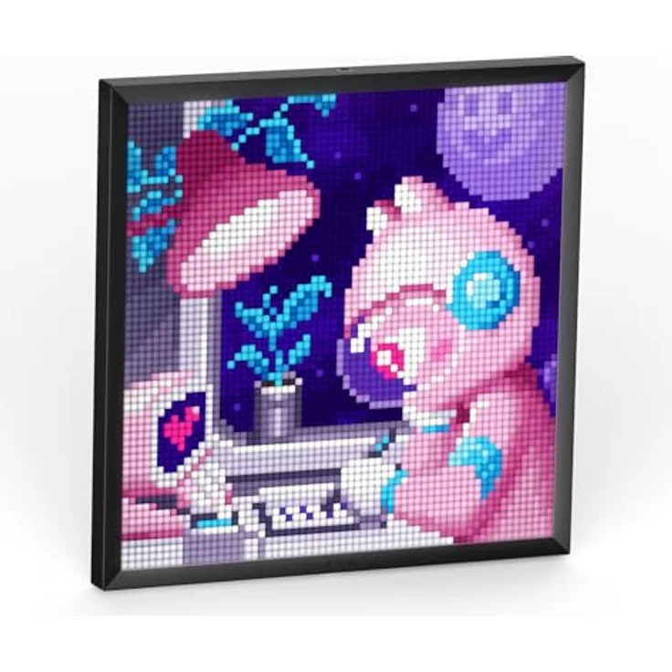 Divoom Pixoo 64, Digitaler Bilderrahmen mit 10.3" WiFi-Pixelart-Display, 64 x 64 Pixel, Schwarz – Bild 3