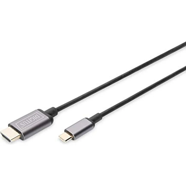DIGITUS USB 3.2 Gen1 Adapter-Kabel - 1.8 m - USB C (St) zu HDMI Typ A (St) - 5 Gbit/s - Monitorkabel - Schwarz – Bild 1